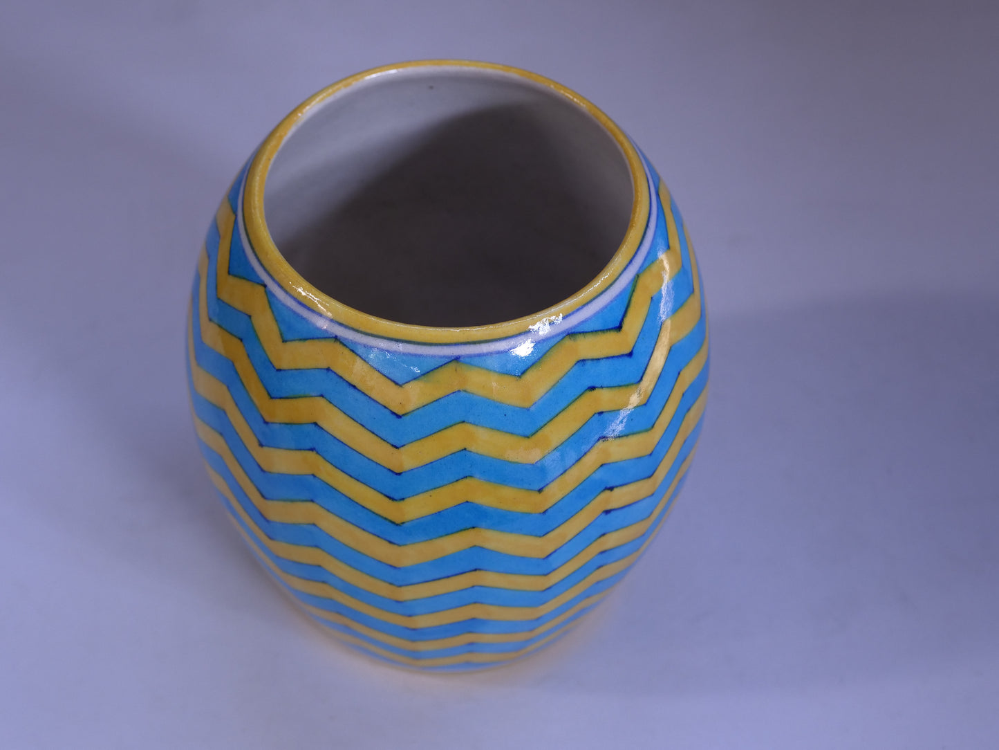 Blue Pottery Flower Vase:-7